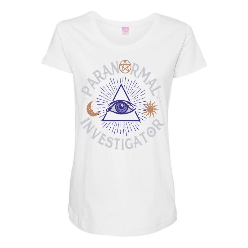 Paranormal Investigator  Ghost Hunting  Ghost Maternity Scoop Neck T-shirt by thuhuong | Artistshot