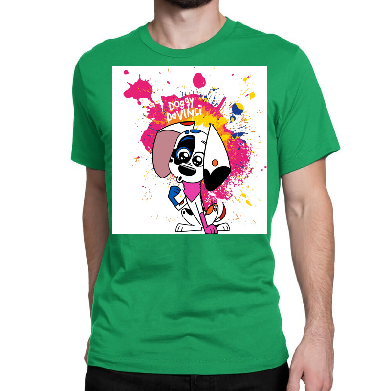 Doggy Davinci 101 Dalmatians Poster Green Classic T-shirt | Artistshot