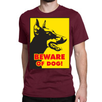 Beware Of Dog Warning Signs Jack Russell Terrier Poster 80s Classic T-shirt | Artistshot