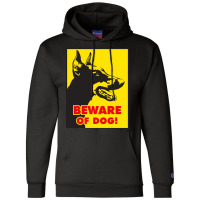 Beware Of Dog Warning Signs Jack Russell Terrier Poster 80s Champion Hoodie | Artistshot