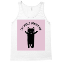 Cat World Domination Poster Hipster Tank Top | Artistshot