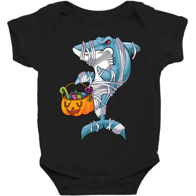 Baby Blue Halloween Shark Boo Boo Boo Funny Family Shark Baby Bodysuit Designed By Iribe890
