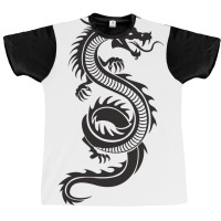 Chinese Dragon Black And White Poster Love Graphic T-shirt | Artistshot