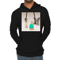 Beautiful Sitting Pug Dog Oil Painting Design Poster Aesthetic Lightweight Hoodie | Artistshot