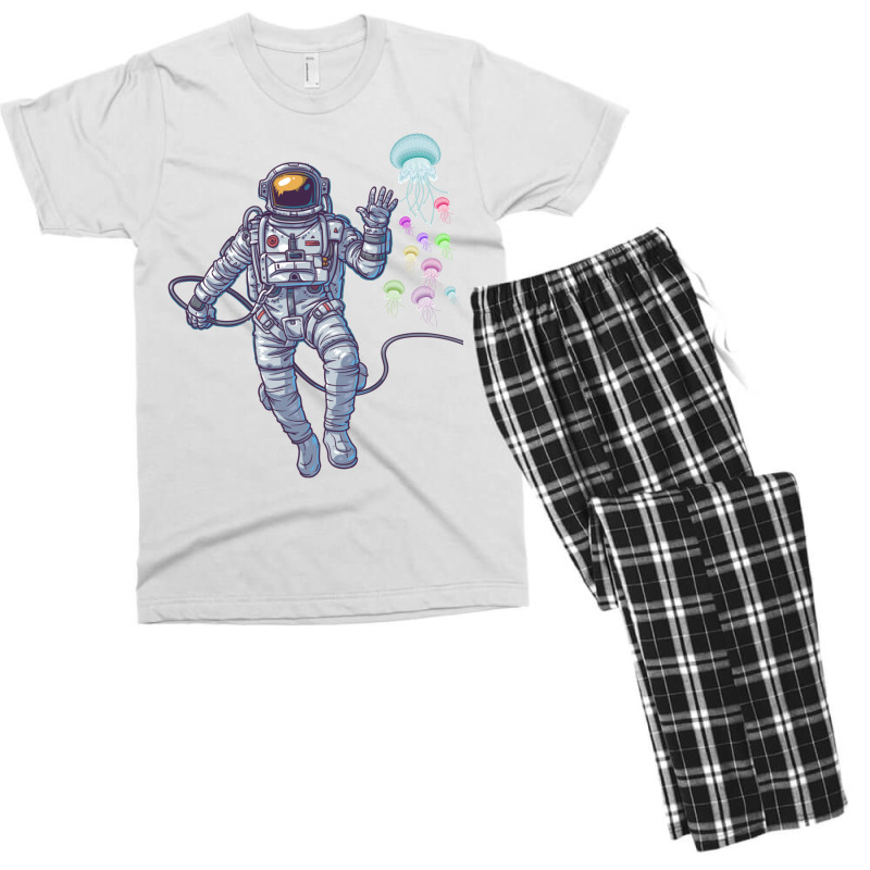 Astronaut Jellyfish Men's T-shirt Pajama Set | Artistshot