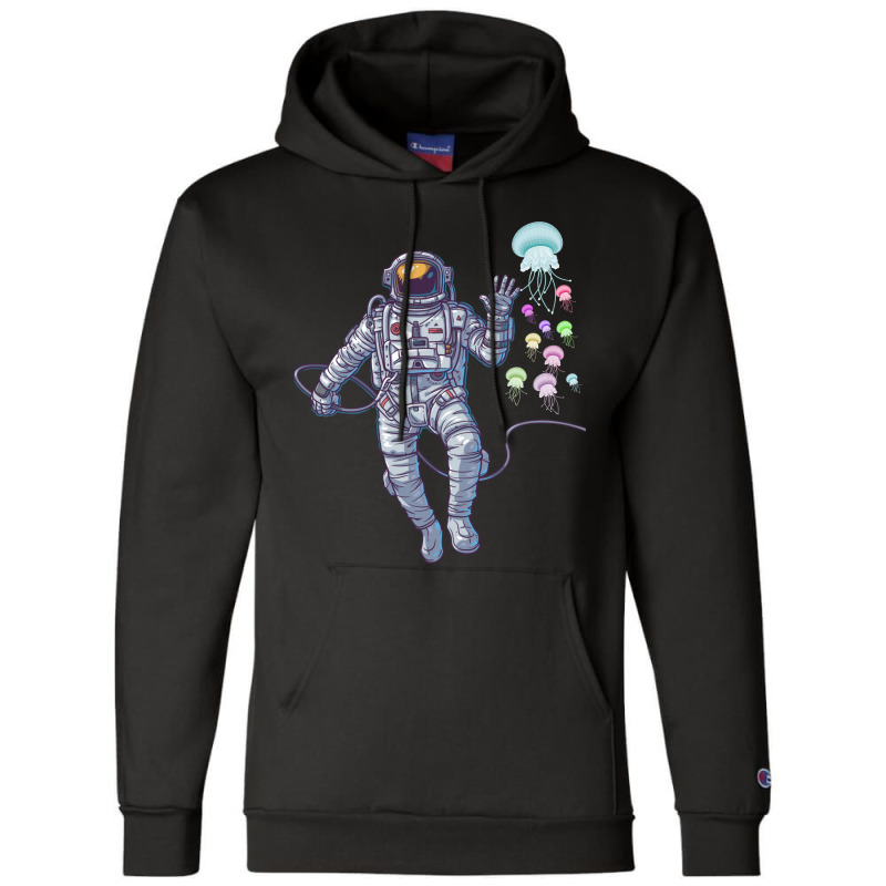 Astronaut Jellyfish Champion Hoodie | Artistshot