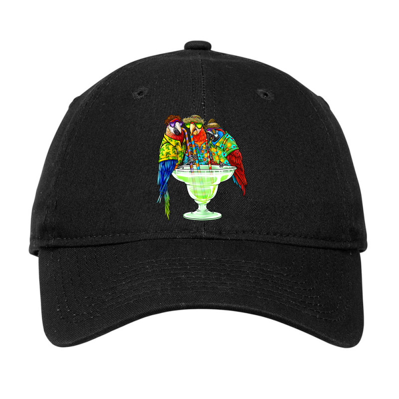 Parrots Drinking Margarita Hawaiian  Vacation Birds Adjustable Cap by thuhuong | Artistshot