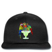 Parrots Drinking Margarita Hawaiian  Vacation Birds Printed Hat | Artistshot