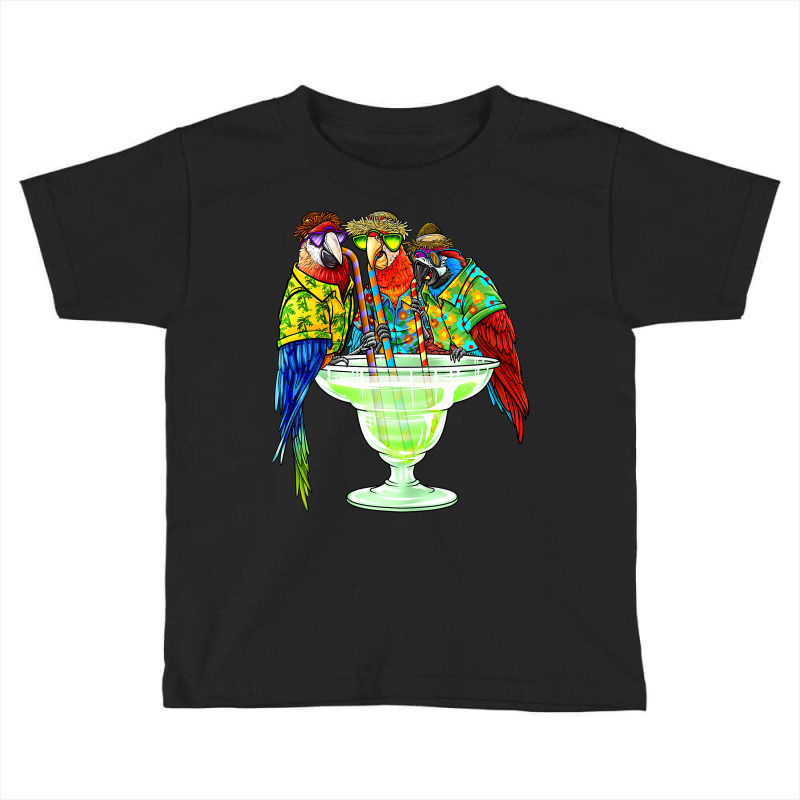 Parrots Drinking Margarita Hawaiian  Vacation Birds Toddler T-shirt by thuhuong | Artistshot