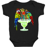 Parrots Drinking Margarita Hawaiian  Vacation Birds Baby Bodysuit | Artistshot