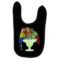 Parrots Drinking Margarita Hawaiian  Vacation Birds Baby Bibs | Artistshot