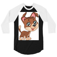 Custom Dog Shirt And Accessories Poster Girl 3/4 Sleeve Shirt | Artistshot