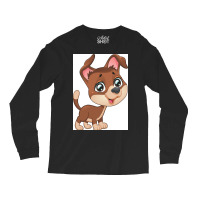 Custom Dog Shirt And Accessories Poster Girl Long Sleeve Shirts | Artistshot