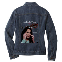 Fate And Prophecy Final Destination Halloween Dj Electronic Ladies Denim Jacket | Artistshot