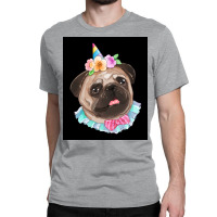 Cute Pug Dog Poster Aesthetic Classic T-shirt | Artistshot