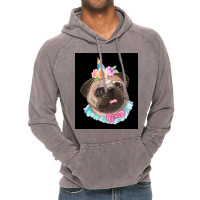 Cute Pug Dog Poster Aesthetic Vintage Hoodie | Artistshot