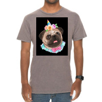 Cute Pug Dog Poster Aesthetic Vintage T-shirt | Artistshot