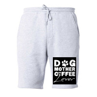 Dog Mother Coffee Lover Poster Vintage Blue Fleece Short | Artistshot