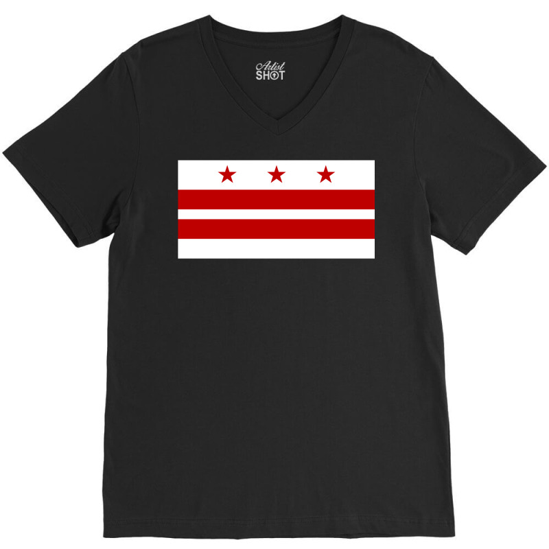 Flag Of Washington Dc   Girl V-neck Tee | Artistshot