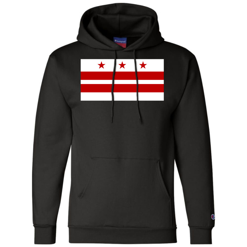 Flag Of Washington Dc   Girl Champion Hoodie | Artistshot