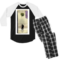 Contemplating Little Crimes Poster Girl Men's 3/4 Sleeve Pajama Set | Artistshot