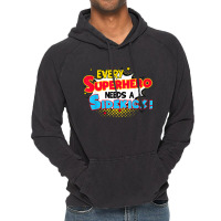 Kids Every Superhero Needs A Sidekick Brother Sister Vintage Hoodie | Artistshot