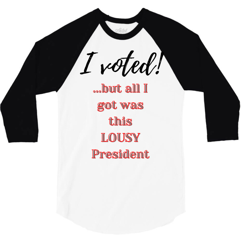 Funny 2020 Presidential Election Tshirt   Cute 3/4 Sleeve Shirt | Artistshot