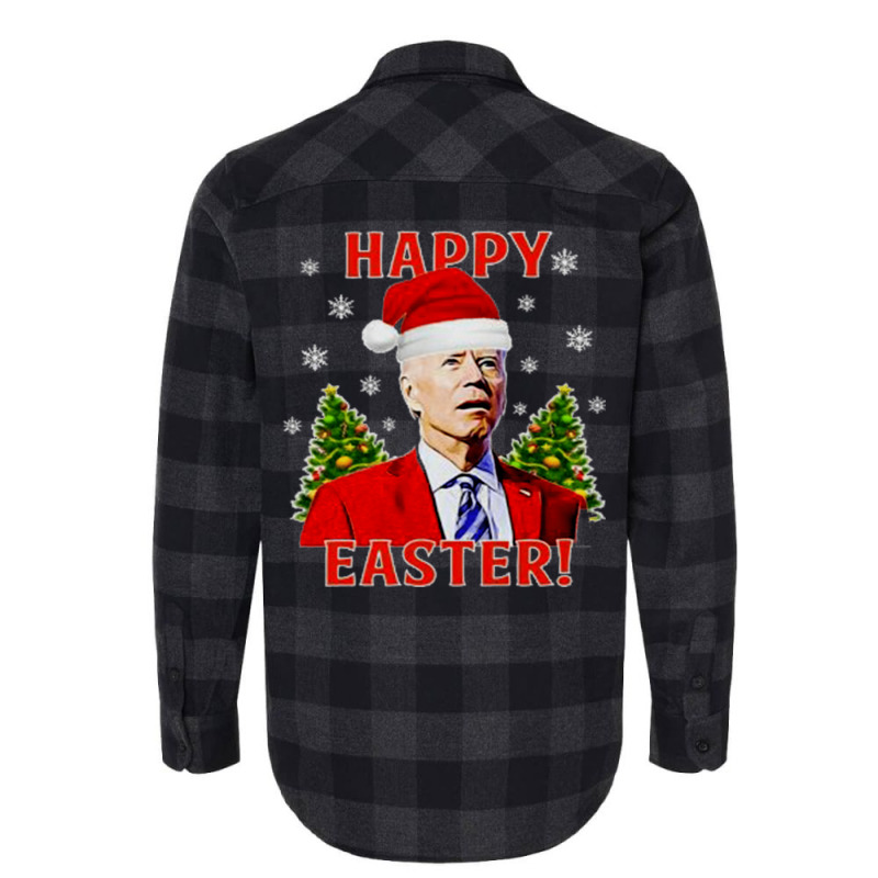 Funny Joe Biden Confused Happy Easter   Aesthetic Flannel Shirt | Artistshot