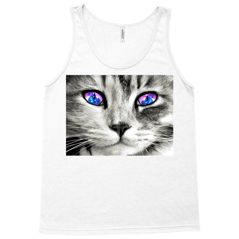 Galaxy Cat Eyes Poster Tumblr Tank Top | Artistshot