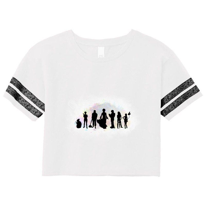 The Endless Silhouettes Scorecard Crop Tee by Donna J Flaugher | Artistshot