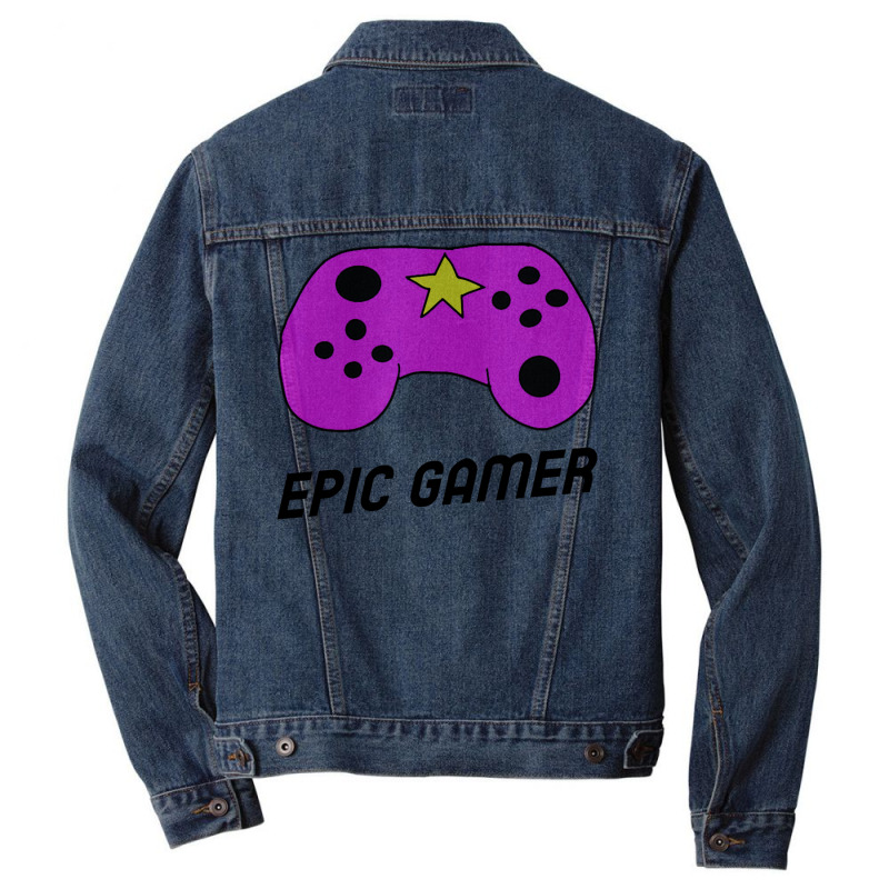 Epic Gamer Amp Controller For Kids Classic Tshirt Girl Aesthetic Men Denim Jacket by bebbahctinb | Artistshot