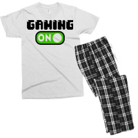 Gaming Mode On Nerd Geek Pc Controller Graphic Gamer Sayings Graphic C Men's T-shirt Pajama Set | Artistshot