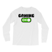 Gaming Mode On Nerd Geek Pc Controller Graphic Gamer Sayings Graphic C Long Sleeve Shirts | Artistshot