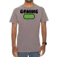 Gaming Mode On Nerd Geek Pc Controller Graphic Gamer Sayings Graphic C Vintage T-shirt | Artistshot