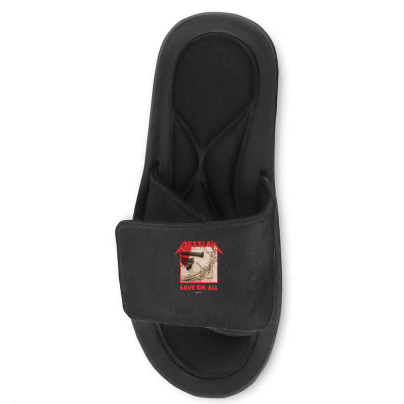 Messiah Save 'em All (heavy Crusade) Slide Sandal | Artistshot