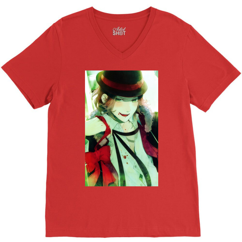 Laito Sakamaki Smirk Poster Girl (1) V-neck Tee | Artistshot