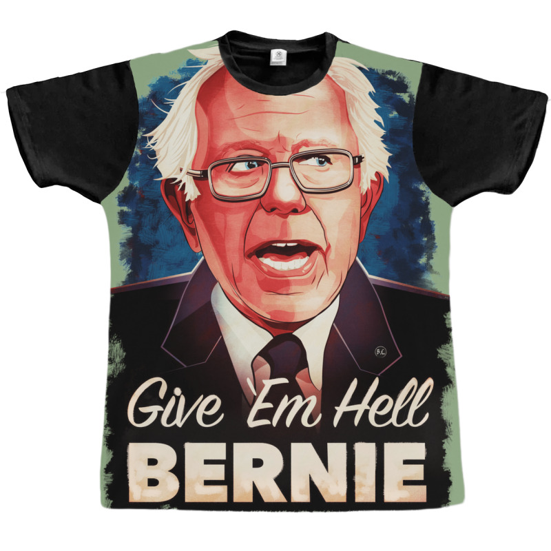 Give Em Hell Bernie   80s Graphic T-shirt | Artistshot