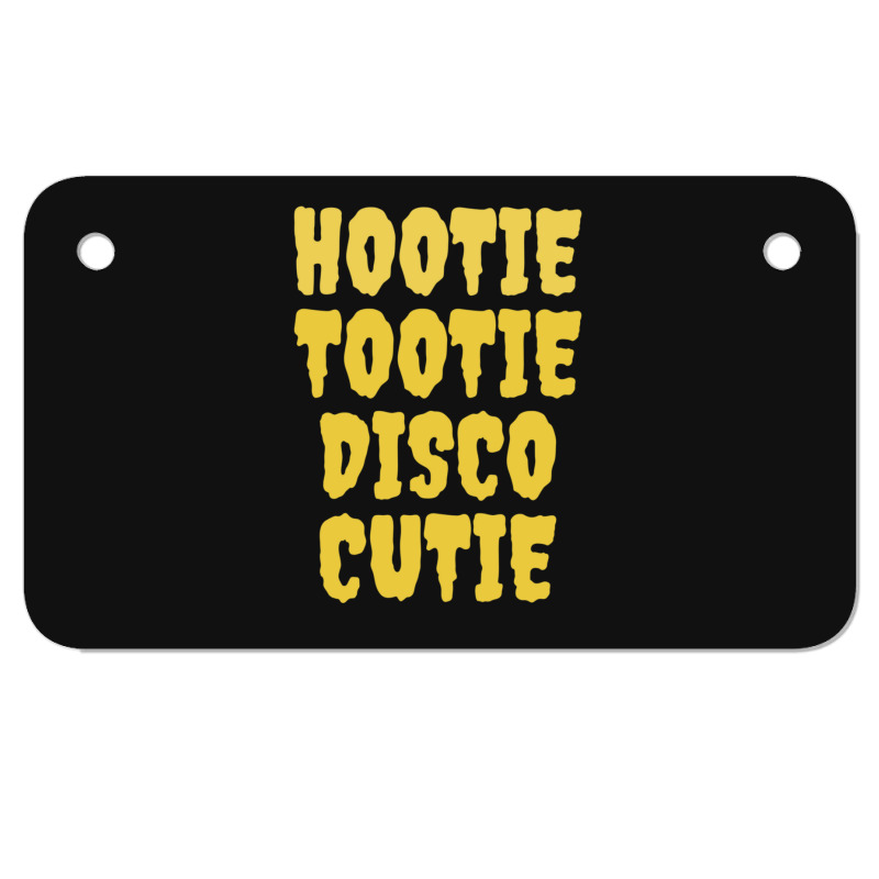 Hootie Tootie Disco Cutie Motorcycle License Plate | Artistshot