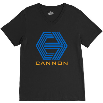Cannon Film V-neck Tee Designed By Erinsabila6