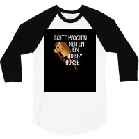 Hobby Horse Hobby Horse Hobby Horsing Horse  Yellow Music 3/4 Sleeve Shirt | Artistshot