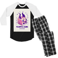 Floppa Cube Today Was A Good Day Flop Flop Happy Floppa Friday Racist Men's 3/4 Sleeve Pajama Set | Artistshot