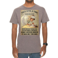 Girl Once Upon A Rime There Was A Girl Who Really Wanted To Become Nur Vintage T-shirt | Artistshot