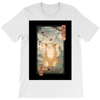 Edo Cat Poster Aesthetic T-shirt | Artistshot