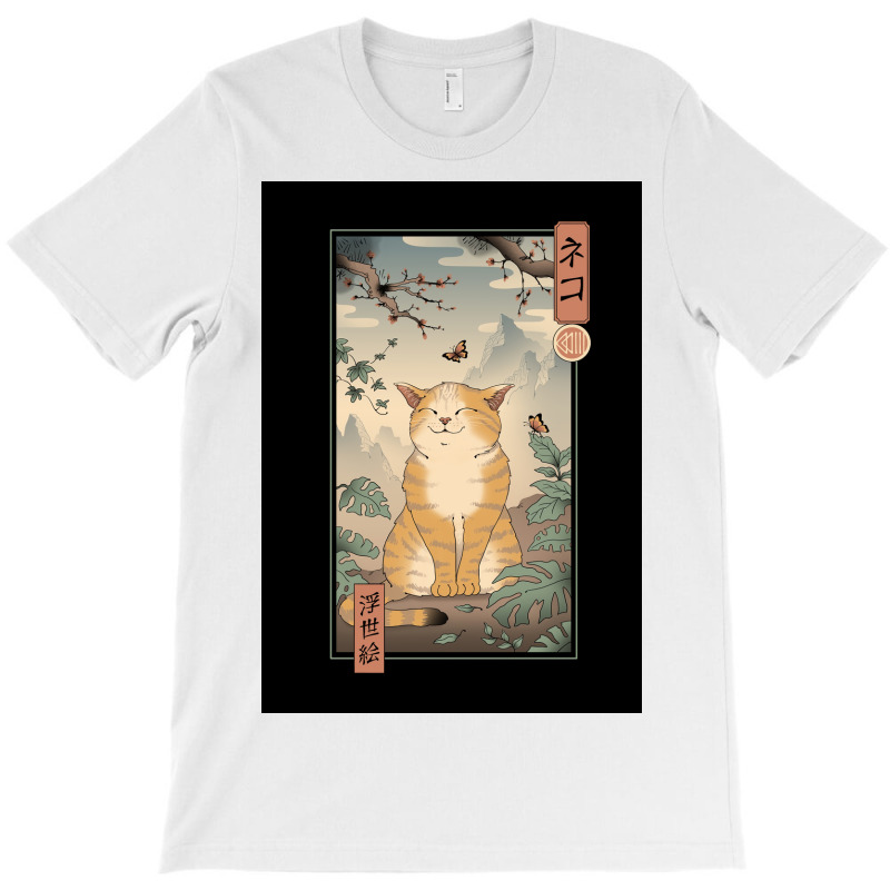 Edo Cat Poster Aesthetic T-shirt | Artistshot