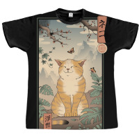 Edo Cat Poster Aesthetic Graphic T-shirt | Artistshot