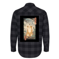 Edo Cat Poster Aesthetic Flannel Shirt | Artistshot