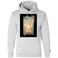 Edo Cat Poster Aesthetic Champion Hoodie | Artistshot