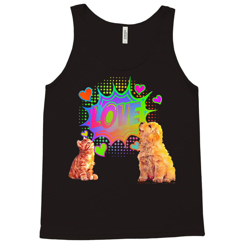 Colourful Pet Love T  Shirt Sharing The Loves T  Shirt Tank Top | Artistshot