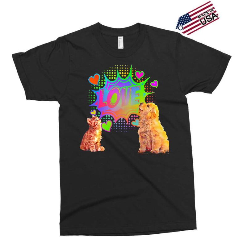 Colourful Pet Love T  Shirt Sharing The Loves T  Shirt Exclusive T-shirt | Artistshot