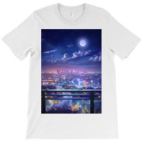 Lofi City Poster Aesthetic T-shirt | Artistshot